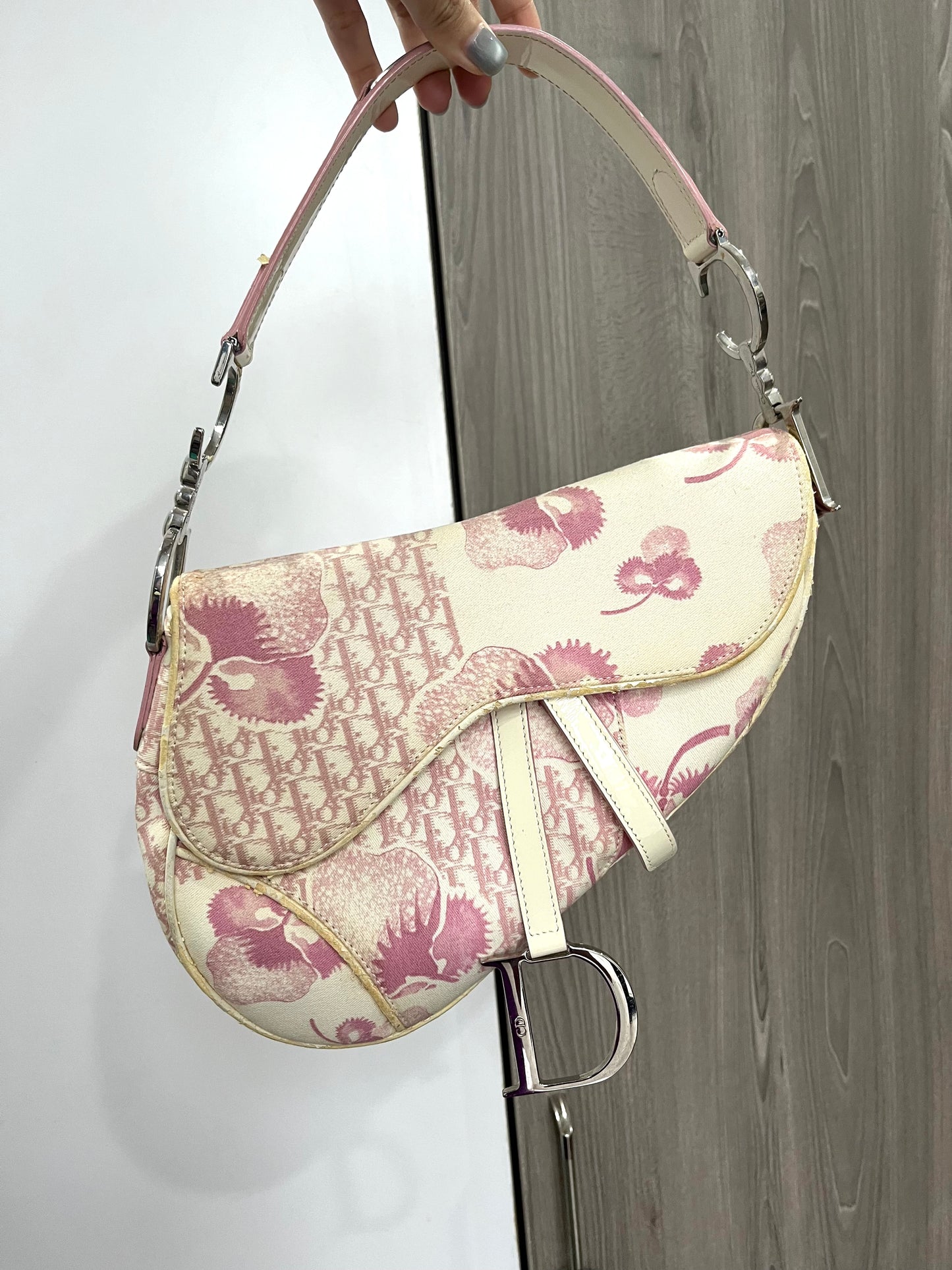 DIOR FLORAL SADDLE BAG