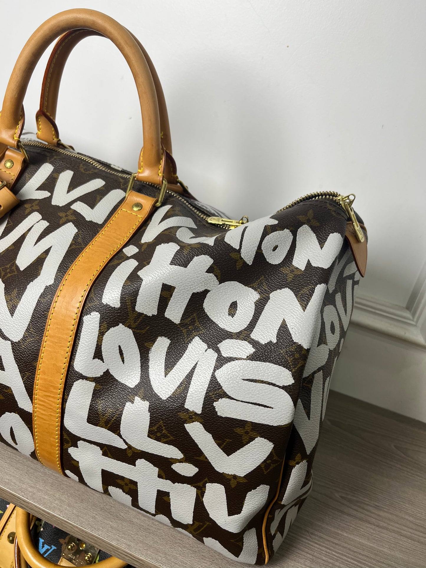 LOUIS VUITTON STEPHEN SPROUSE 2001 KEEPALL TRAVEL BAG