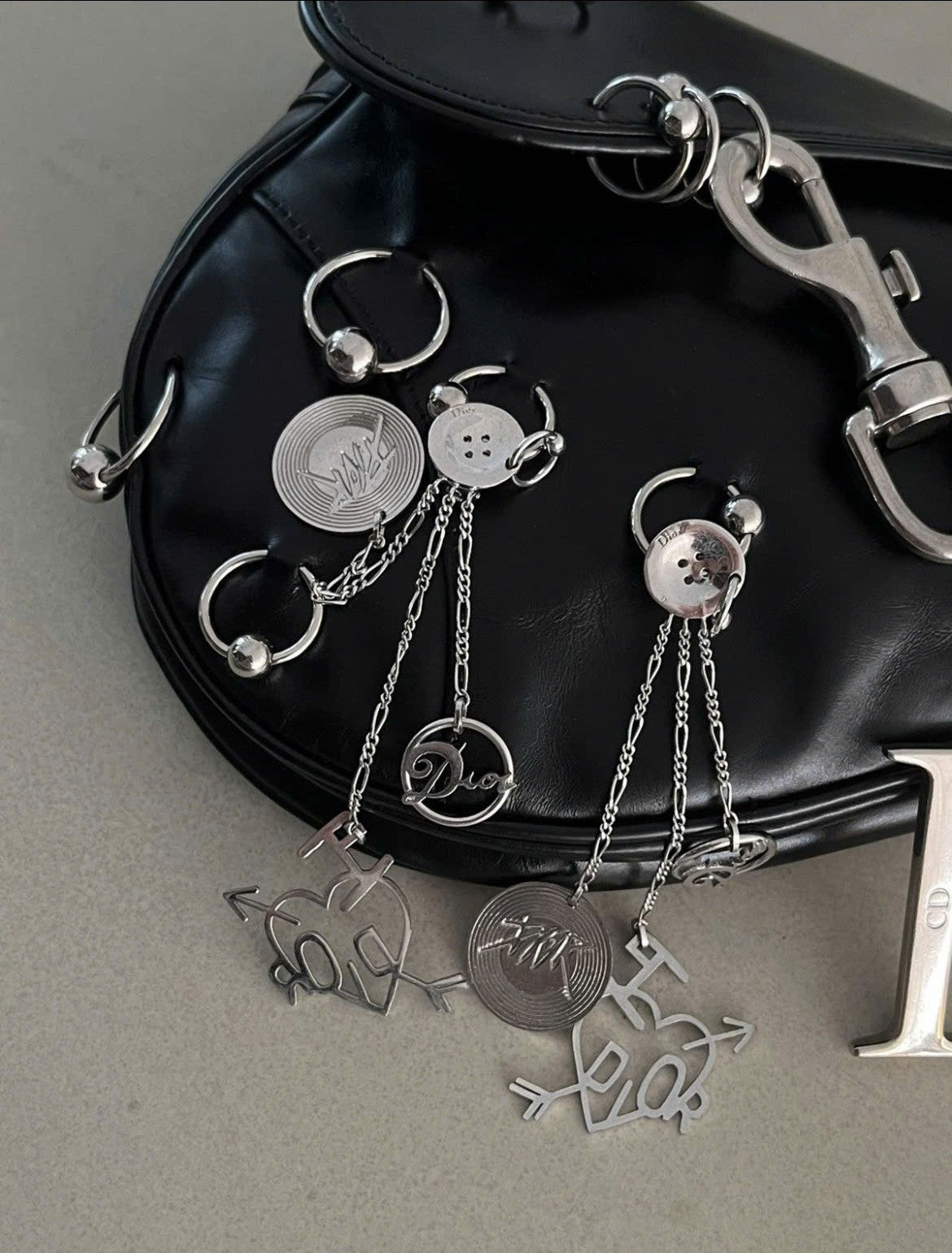 DIOR LOVE HARDCORE BY JOHN GALLIANO EARRINGS