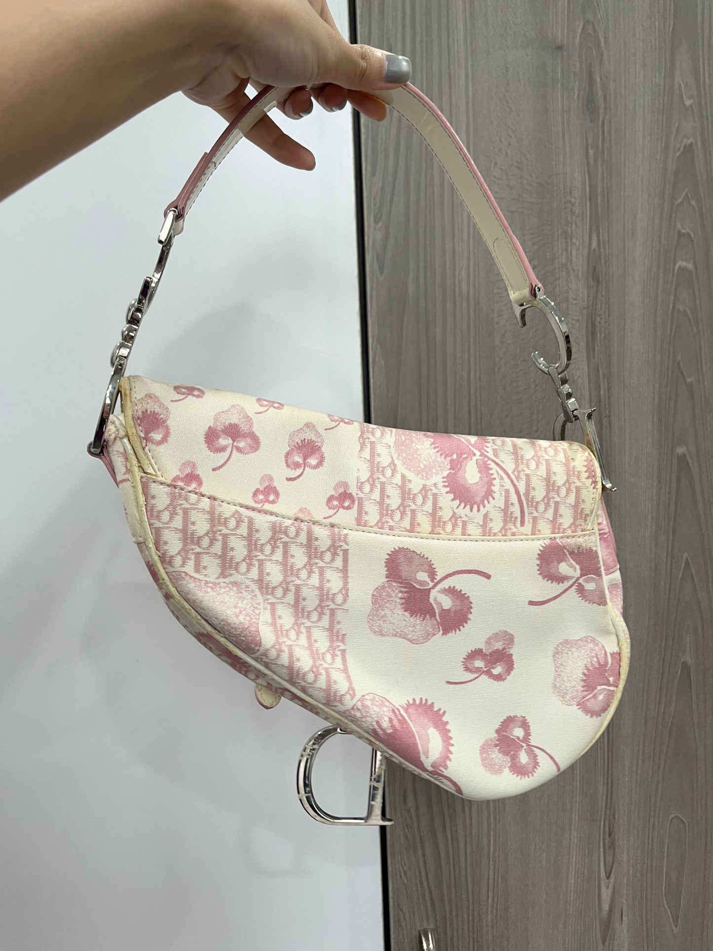 DIOR FLORAL SADDLE BAG