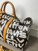 LOUIS VUITTON STEPHEN SPROUSE 2001 KEEPALL TRAVEL BAG
