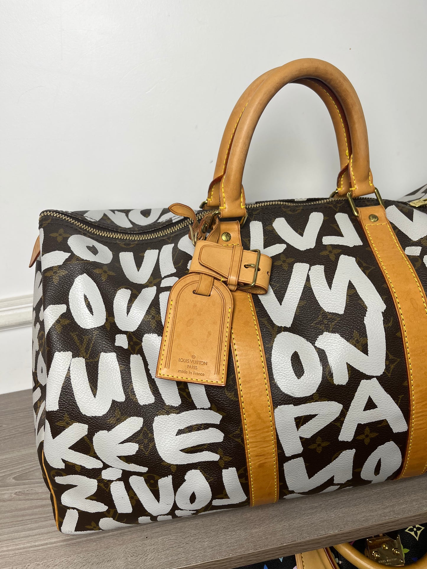 LOUIS VUITTON STEPHEN SPROUSE 2001 KEEPALL TRAVEL BAG