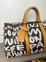 LOUIS VUITTON STEPHEN SPROUSE 2001 KEEPALL TRAVEL BAG