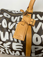 LOUIS VUITTON STEPHEN SPROUSE 2001 KEEPALL TRAVEL BAG