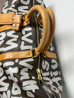 LOUIS VUITTON STEPHEN SPROUSE 2001 KEEPALL TRAVEL BAG
