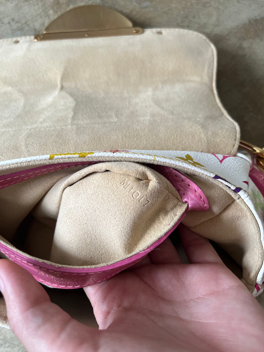 LOUIS VUITTON PINK CROCODIE MARILYN BAG