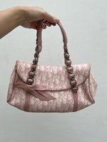 DIOR PINK TROTTER ROMANTIQUE GIRLY MONOGRAM BAG