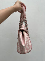 DIOR PINK TROTTER ROMANTIQUE GIRLY MONOGRAM BAG