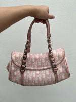DIOR PINK TROTTER ROMANTIQUE GIRLY MONOGRAM BAG
