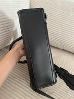 BALENCIAGA BLACK LEATHER MINI CITY BAG