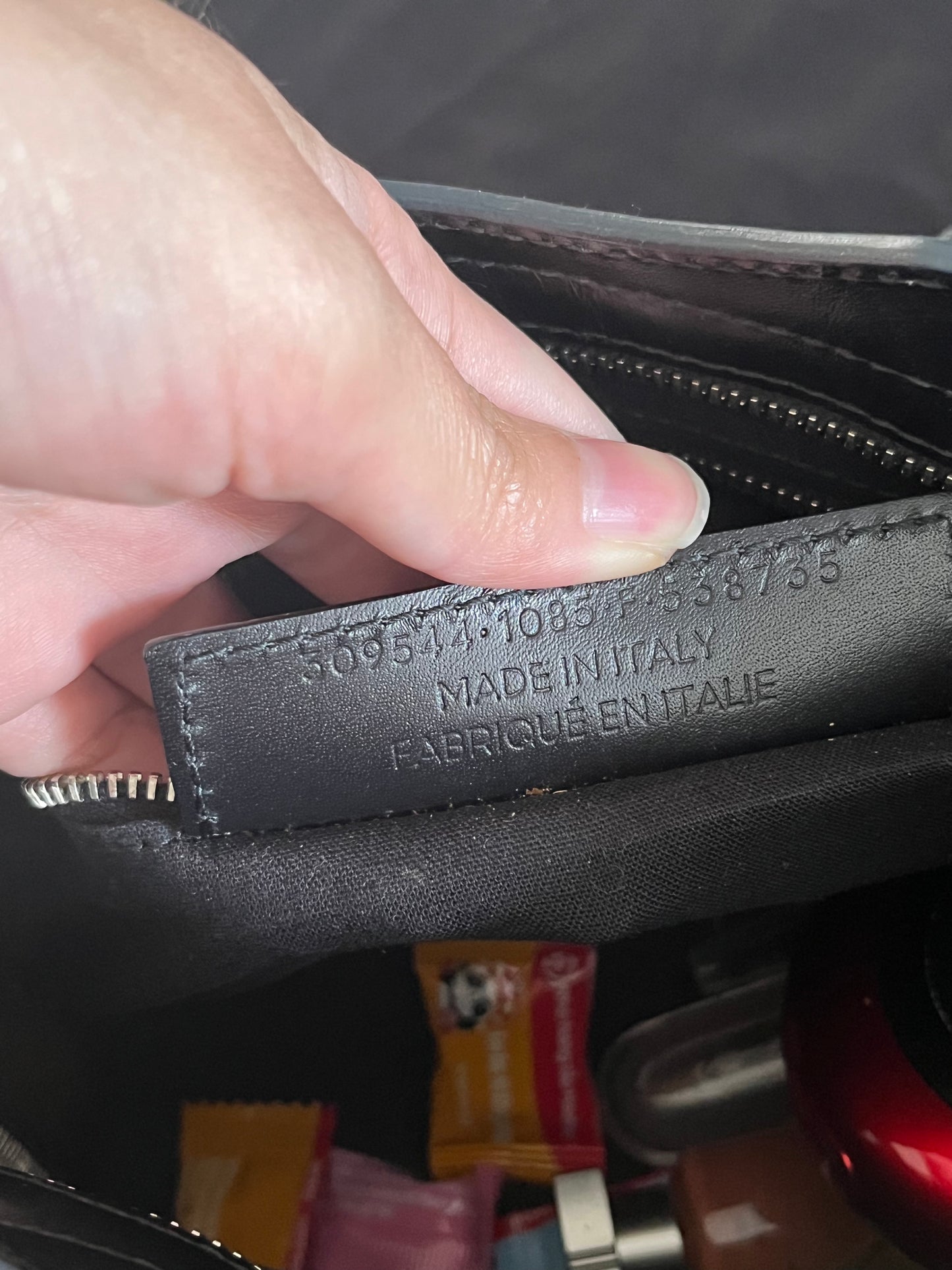 BALENCIAGA BLACK LEATHER MINI CITY BAG