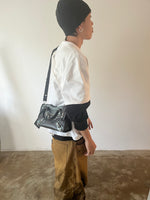 BALENCIAGA BLACK LEATHER MINI CITY BAG