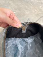 BALENCIAGA TWIGGY GREY BLUE LEATHER HANDBAG