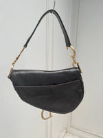 DIOR OSTRICH SADDLE BAG