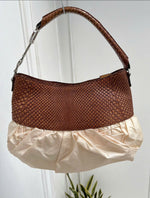 DIOR PINK BALLET CORSET LEATHER BAG