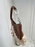 DIOR PINK BALLET CORSET LEATHER BAG