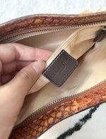 DIOR PINK BALLET CORSET LEATHER BAG