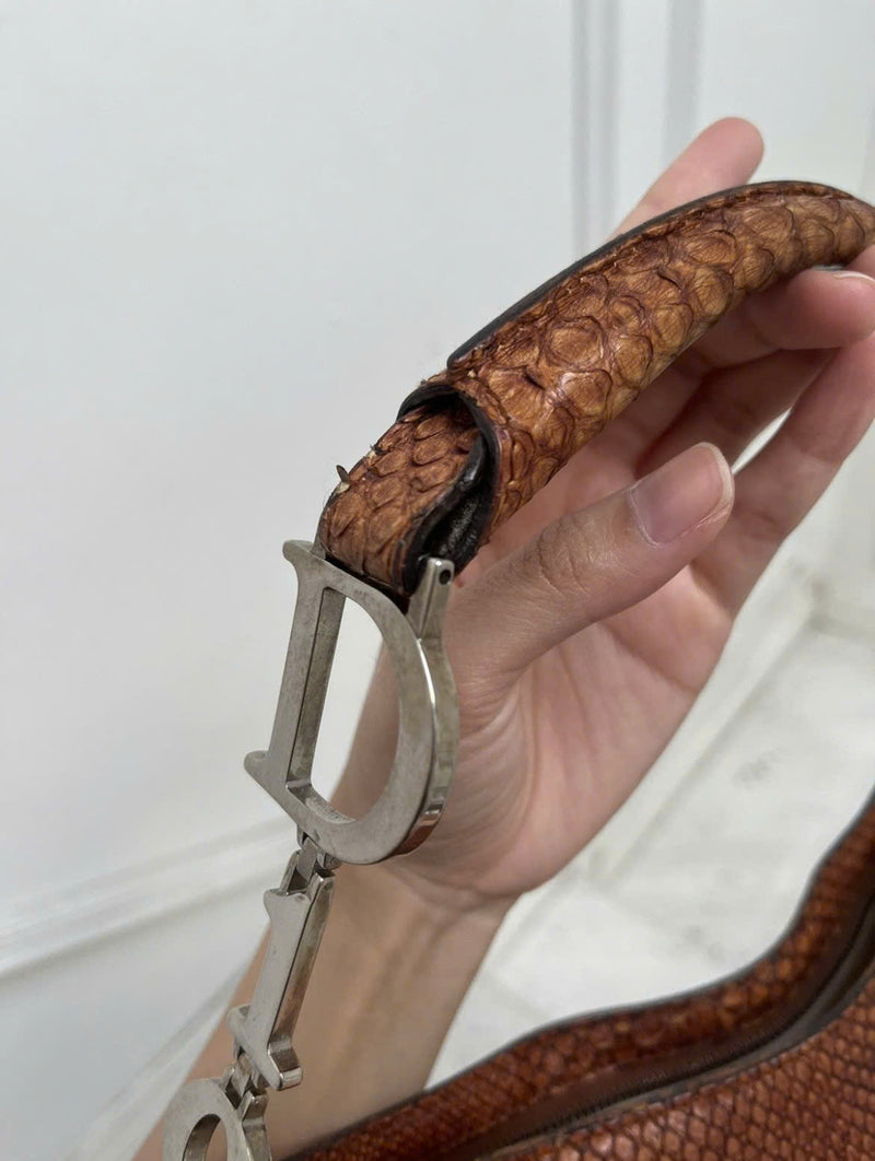 DIOR PINK BALLET CORSET LEATHER BAG