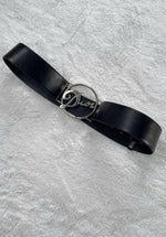 DIOR LOGO LEATHER BELT VINTAGE
