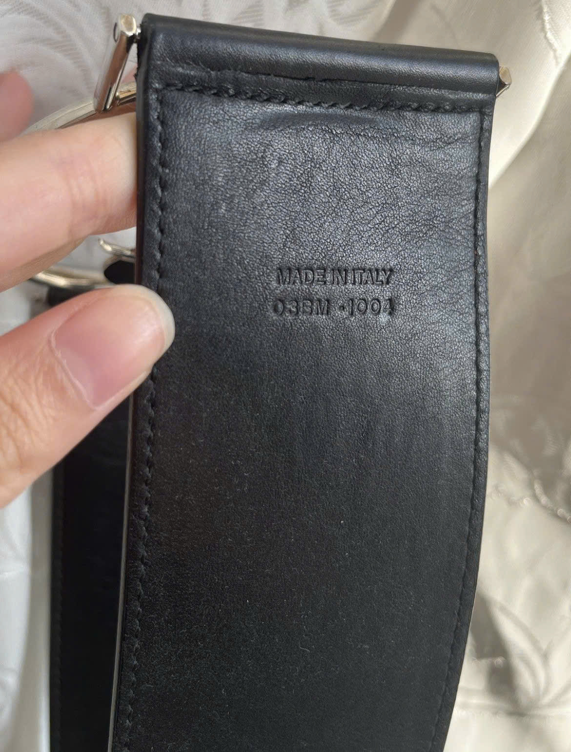 DIOR LOGO LEATHER BELT VINTAGE