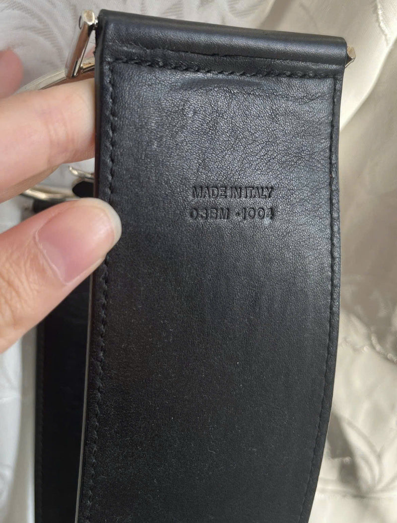 DIOR LOGO LEATHER BELT VINTAGE