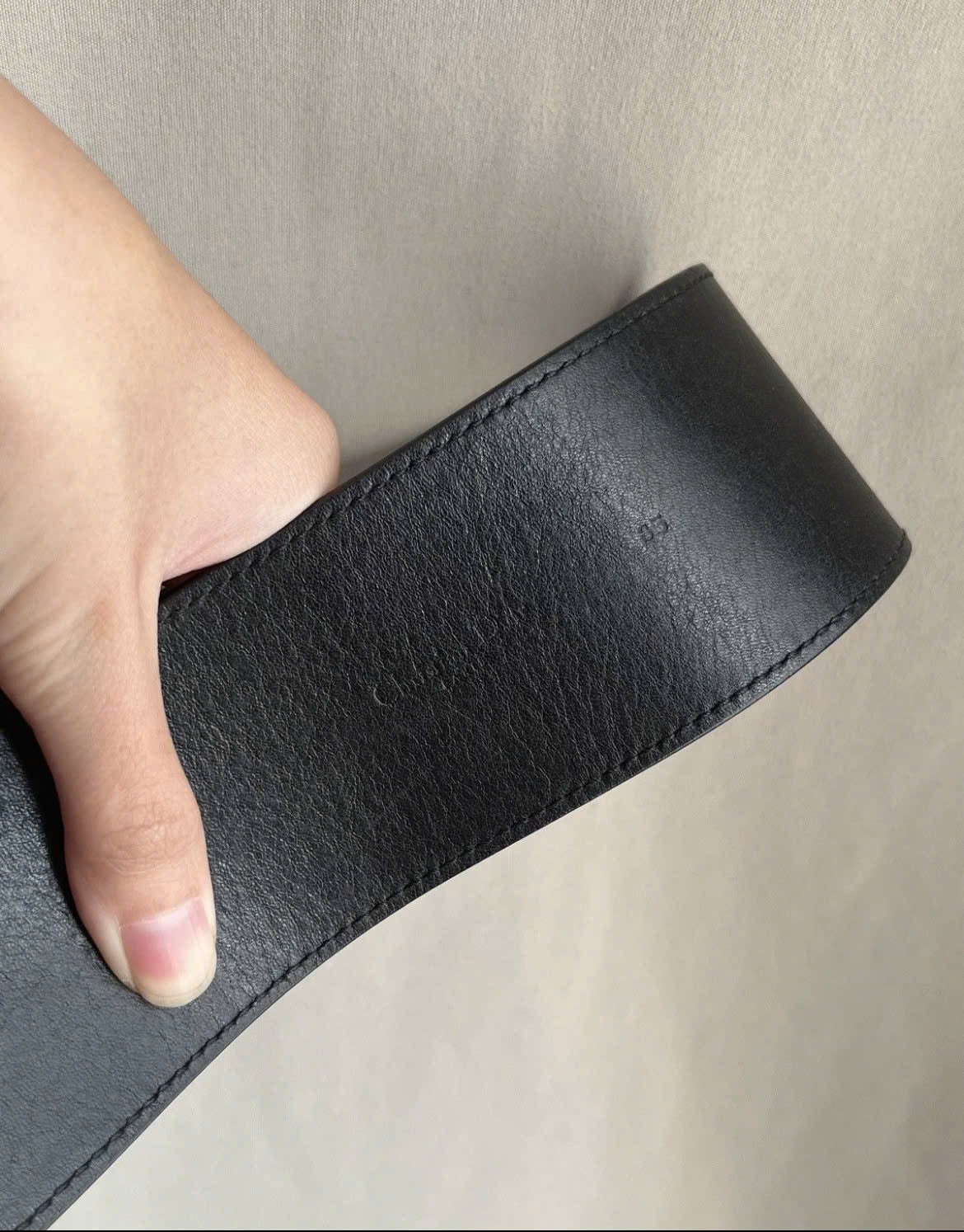 DIOR LOGO LEATHER BELT VINTAGE