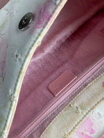 DIOR PINK SAKURA FLORAL DOUBLE SADDLE BAG