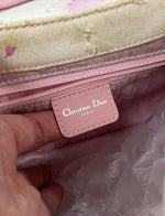 DIOR PINK SAKURA FLORAL DOUBLE SADDLE BAG