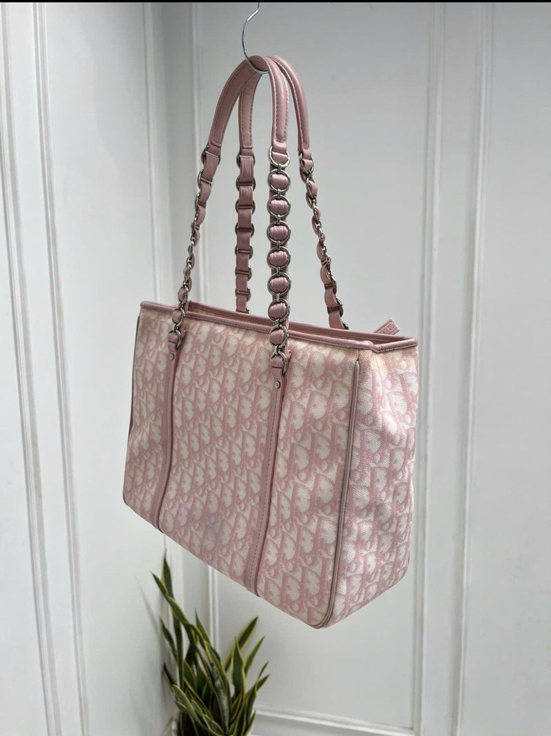 DIOR PINK TROTTER ROMANTIQUE TOTE BAG