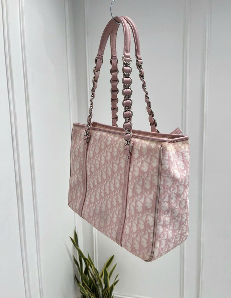 DIOR PINK TROTTER ROMANTIQUE TOTE BAG