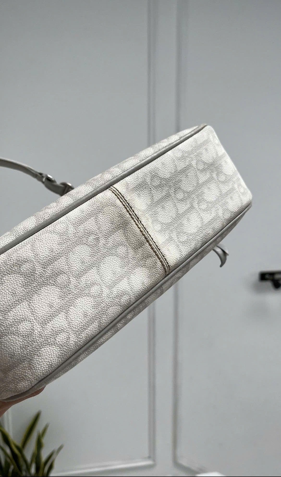 DIOR ROMANTIQUE TROTTER MONOGRAM RIBBON BAG