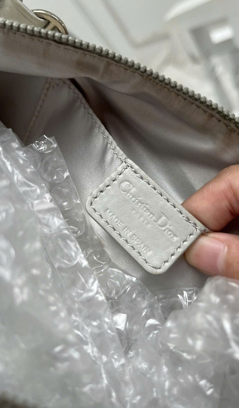 DIOR ROMANTIQUE TROTTER MONOGRAM RIBBON BAG