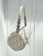DIOR GREY MONOGRAM GIRLY ROMANTIQUE TROTTER BAG