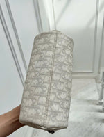 DIOR GREY MONOGRAM GIRLY ROMANTIQUE TROTTER BAG