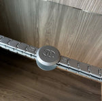 CHANEL BELT COCO MARK SILVER METAL 2005 RUNWAY