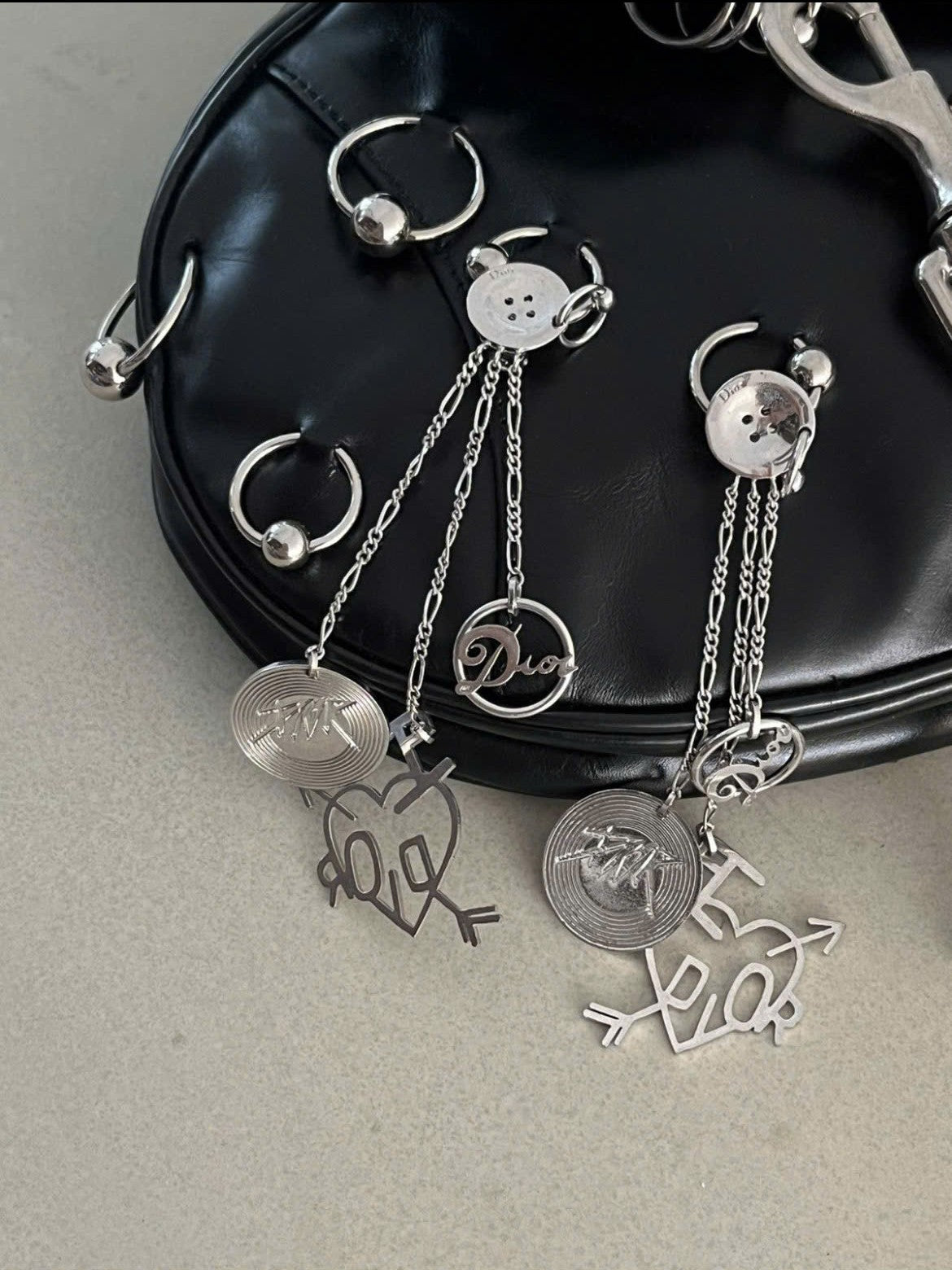 DIOR LOVE HARDCORE BY JOHN GALLIANO EARRINGS