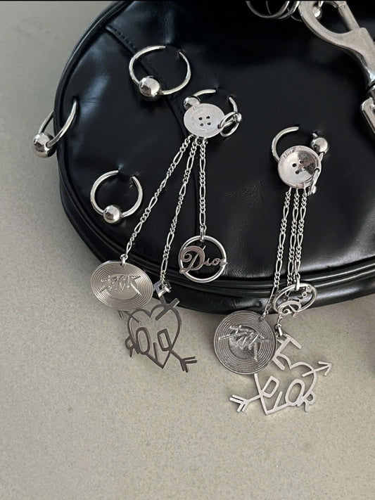 DIOR LOVE HARDCORE BY JOHN GALLIANO EARRINGS