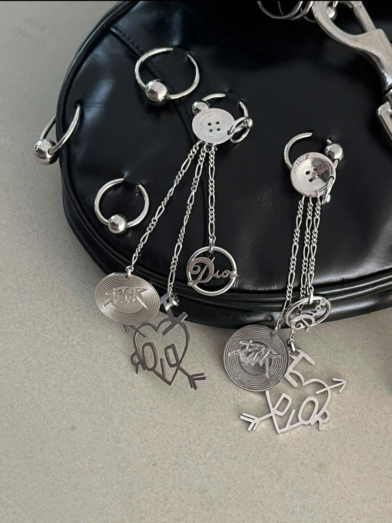 DIOR LOVE HARDCORE BY JOHN GALLIANO EARRINGS